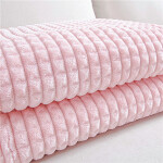 Warm Flannel Blankets Winter Solid Color for Baby Kids for Sofa Beds Quality Plaid Car Travel Blanket.