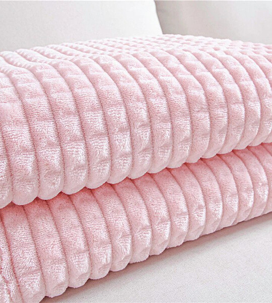 Warm Flannel Blankets Winter Solid Color for Baby Kids for Sofa Beds Quality Plaid Car Travel Blanket.