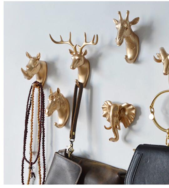 Hanging Holder Wall Home Strong Seamless Sticking Hook Decorative Hook Creative Animal Hooks