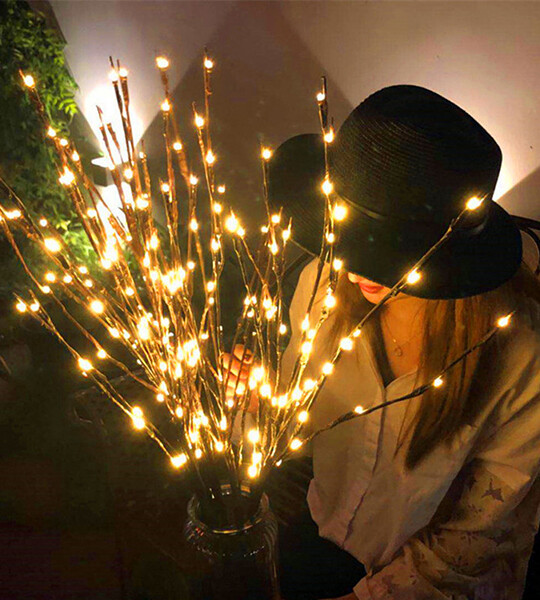 Christmas Decoration Tree Branch Light 20Leds String Lights for Christmas Decorations New Year Decoration