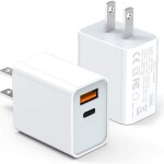 iPhone 13 12 Fast Charger, 2-Pack 20W USB C Wall Charger, Dual Port PD Power Delivery Fast Charge Block Plug for iPhone