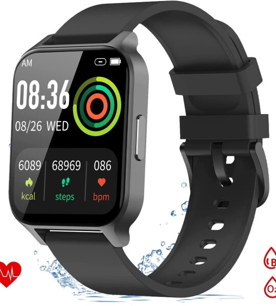 Smart Watch Fitness Tracker with Heart Rate and Blood Oxygen Sleep Monitor