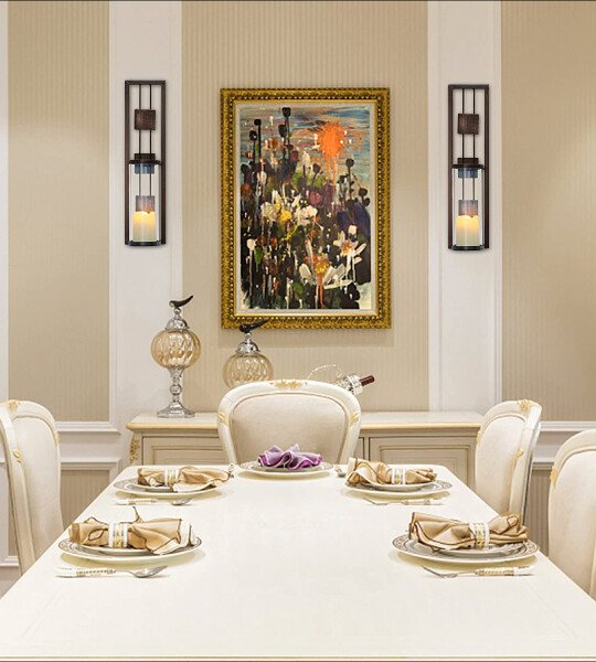 Wall Sconce Candle Holder Metal Wall Decorations