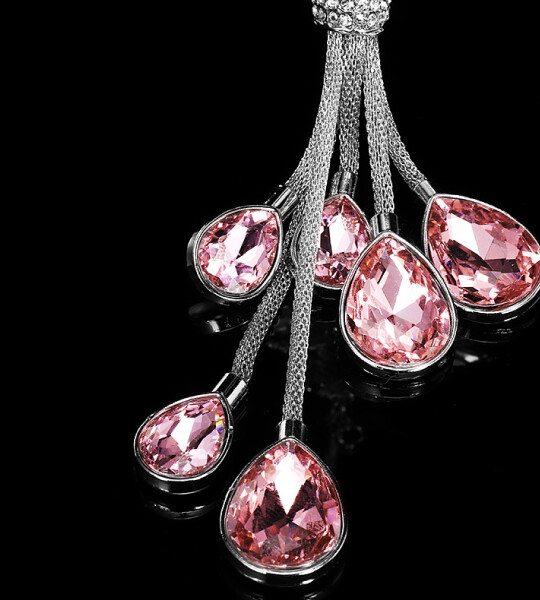 Bling Bling Diamond Car Hanging Accessories Crystal Swan Car Charms for Rear View Mirror Accessories