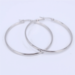 Crystal Round Hoop Earrings Twisted Gold Color For Women