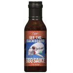 Food and beverage organic tangy taste BBQ Off The Backboard Barbecue Sauce.