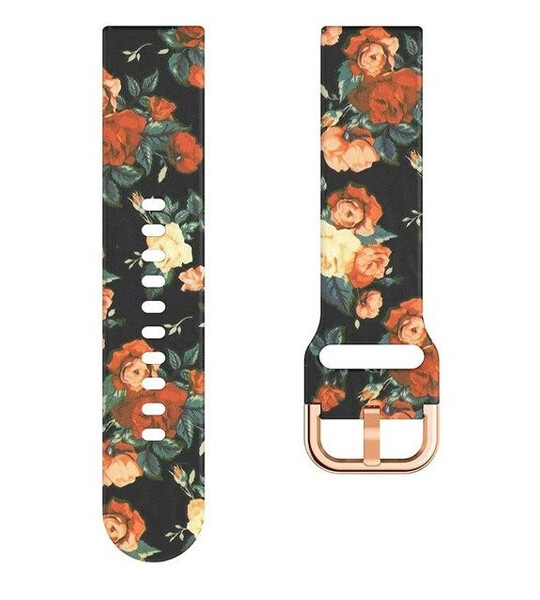 20mm 22mm 18mm Silicone Strap For Samsung Galaxy Watch Gear S3 Active 2 Graffiti style strap watch band.