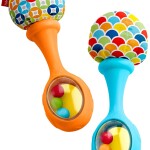 Fisher Price Rattle 'n Rock Maracas, Blue or Orange