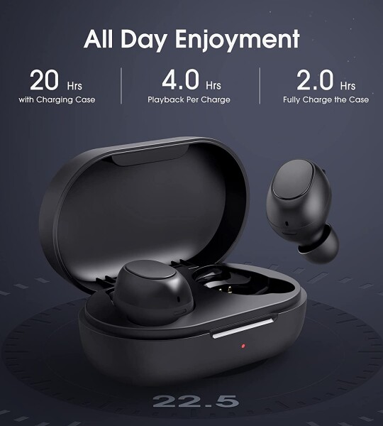 Wireless Earbuds, Bluetooth Earbuds 5.0 Rhythm Stereo Sound Wireless Earphones in Ear