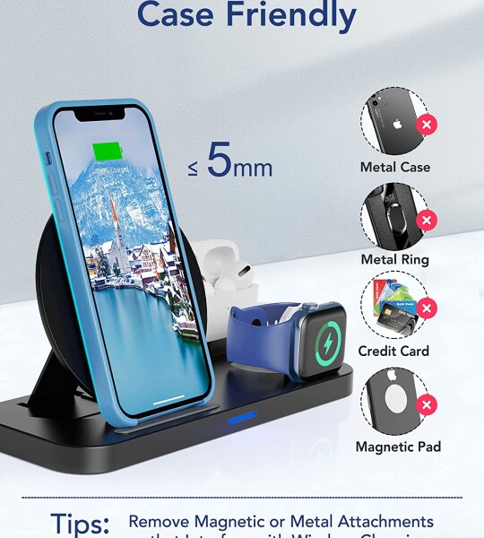 Wireless Charging Station for Multiple Devices Apple