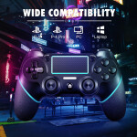 Wireless Game Controller Compatible with PS4  Motion Motors Blue