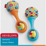 Fisher Price Rattle 'n Rock Maracas, Blue or Orange