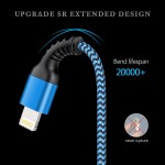 USB Lightning to USB A Cable, 5Pack Fast Charge Nylon Braided Apple Cords, Original MFI Certified Chip Power Adapter Lin