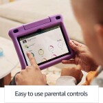 Fire HD 8 Kids tablet, 8" HD display, ages 3-7, 32 GB, Purple Kid-Proof Case