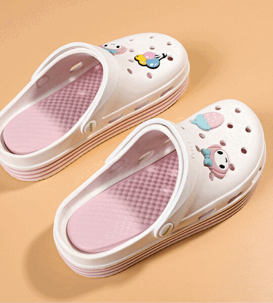 Women Beach Slip on Loafer Sandals Comfortable Cartoon Cute Rubber Clogs Slid Slippers