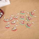 12pcs Christmas Wooden Pendant Merry Christmas Decorations for Home 2021 Cristmas Ornament Xmas Navidad Gift Happy New