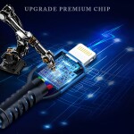 USB Lightning to USB A Cable, 5Pack Fast Charge Nylon Braided Apple Cords, Original MFI Certified Chip Power Adapter Lin