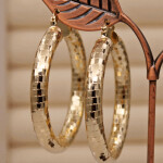 Classic Trendy Eardrop Round Gold Earring Hoop Earrings For Women