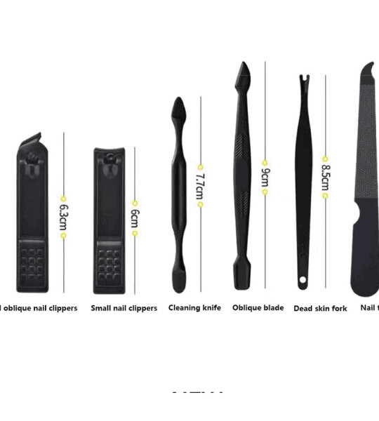 Household Stainless Steel Ear Spoon Nail Clippers Pedicure Scissors Razor Eyebrow Trimmer Tool