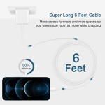 USB C Fast Charger with 6FT USB C to Lightning Cable Compatible with iPhone & iPad AirPods Pro