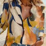 Elegant Women'S Fashion New Single-Breasted Long-Sleeve Shirt.