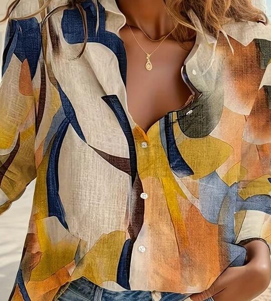 Elegant Women'S Fashion New Single-Breasted Long-Sleeve Shirt.