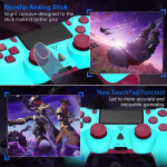 Wireless Remote Controller Compatible for PS4 Console with Two Motors and Charging Cable