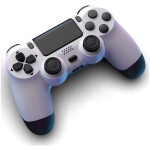 Wireless Controller Dual Vibration Game Joystick Controller for PS4 white