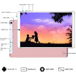Tablet 10 Inch 4G LTE  2 Sim Slot 128GB Expandable Android 10