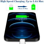 [Apple MFi Certified] iPhone Charger, Veetone 2 Pack USB Power Wall Fast Charger Travel Plug with Lightning to USB Quick