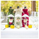 Christmas Decorations for Home Santa Claus Wine Bottle Cover Snowman Stocking Gift Holders Xmas Navidad Decor New Year.