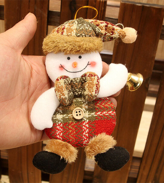 4Pcs Christmas Hanging Pendants Santa Claus Dolls Christmas Tree Decorations for Home Natal Xmas Ornaments.