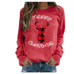 Oversized Streetwear Hoodies Chirstmas Print Sweatshirt Women Fall Winter Long Sleeve Loose Casual Tee Tops .
