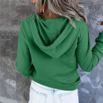 Women's Chirstmas Print Long-sleeved Sweatshirt Casual Blouse Pullover Cartoon Christmas Tree Print Hooded.