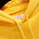 Women Hoodies Casual Kpop Finger Heart Love Pattern Hooded Sweatshirts Fashion Drawstring Long Sleeve.