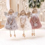 New Year Angel Doll Christmas Tree Hanging Ornaments Décor Christmas Elk Pendants Decoration For Home 2022 Car Ornament