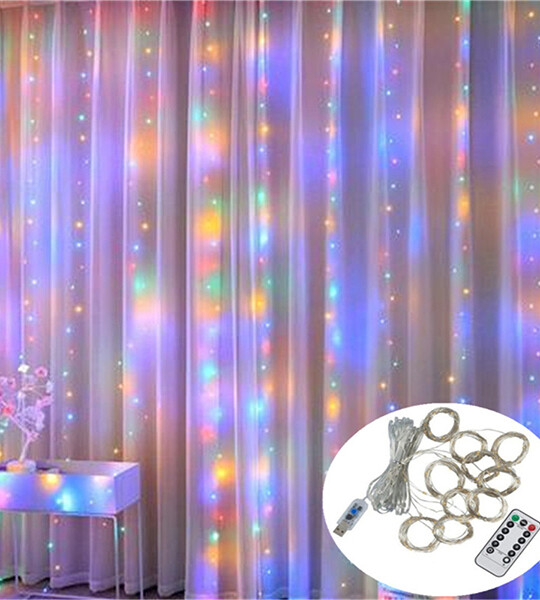 Christmas Lights Curtain Garland Merry Christmas Decorations for Home Christmas Ornaments Xmas Gifts.