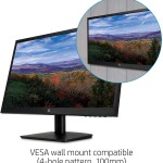 HP 21.5-inch FHD Monitor with Tilt Adjustment and Anti-glare Panel (22yh, Black)