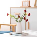 Ceramic Flower Vase Minimalism Style for Modern Table Shelf Home Decoration
