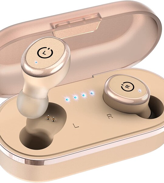 TOZO T10 Bluetooth 5.3 Wireless Earbuds with Wireless Charging Case IPX8 Waterproof Stereo Headphones