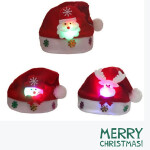 LED flashing christmas santa hats For Kids Adult christmas party.