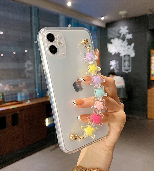 Cute Love heart Bracelet wrist chain case for iphone 12 Pro Max MiNi 11 XR X XS 7 8 plus 6S SE.