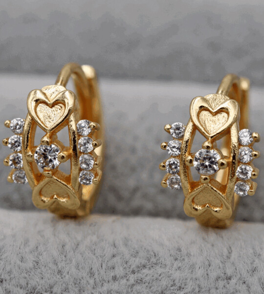 Trendy Fashion Jewelry Zircon Earrings Spiral Pattern Wedding Party