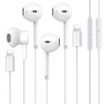 Ear Wired Earbuds with Bluetooth Microphone Compatible iPhone