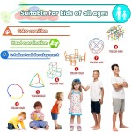 Straw Constructor Toys  Straw Toy Interlocking Plastic Educational Toy Kit for Kids Toy for Boys and Girls
