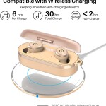 TOZO T10 Bluetooth 5.3 Wireless Earbuds with Wireless Charging Case IPX8 Waterproof Stereo Headphones