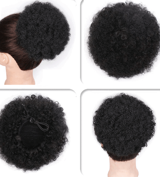 Drawstring Ponytail Kinky Curly Clip Hair Extensions For Women