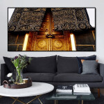 Quran Letter Posters and Prints Wall Art Canvas Painting for Home Decor