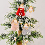 New Year Angel Doll Christmas Tree Hanging Ornaments Décor Christmas Elk Pendants Decoration For Home 2022 Car Ornament
