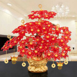 Tree Craft Natural Crystal Office Creative Home Room Decor.